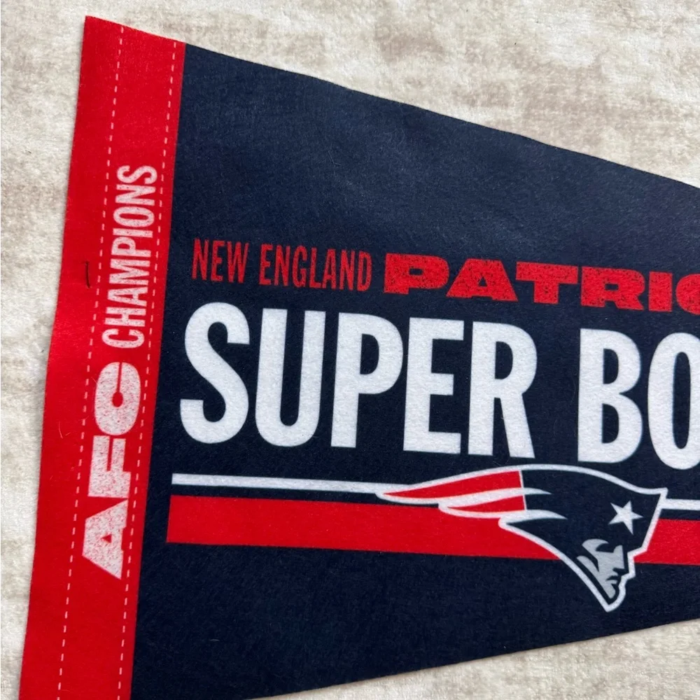 New‎ England Patriots Super Bowl LX AFC Champions 12x30 Felt Pennant